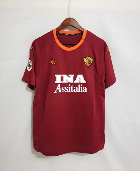 AAA Quality Roma 00/01 Home Soccer Jersey